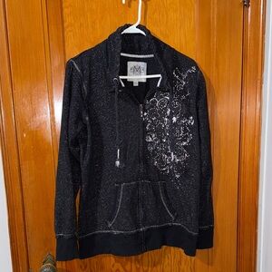 2/10 Maurices Black Embellished Women's Jacketsz xxl